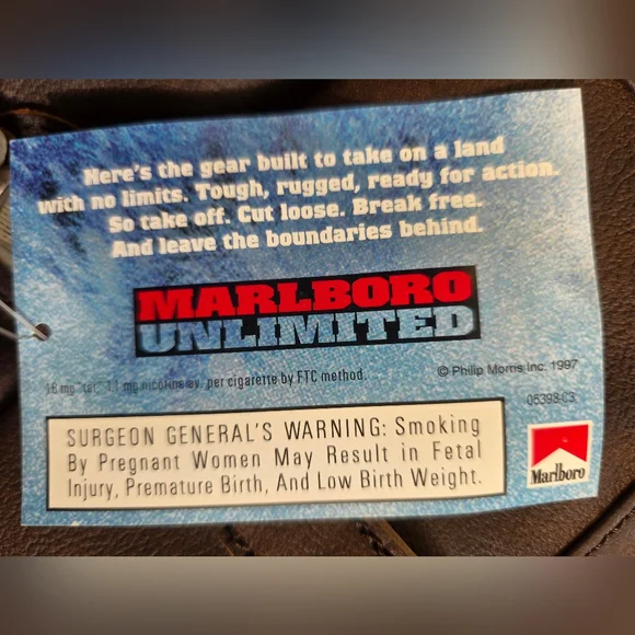 Vintage Marlboro Unlimited Gear- Leather / Cowhide Backpack - Picture 14 of 15